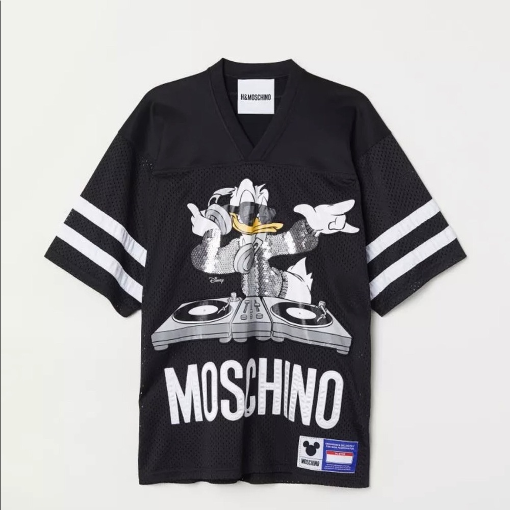Moschino x H&M Donald Duck Jersey in Black size L